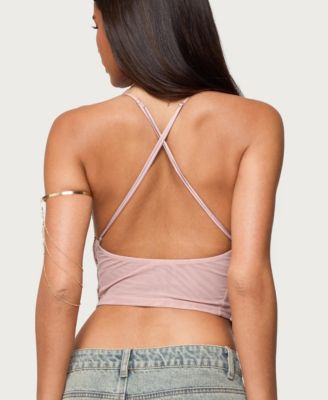 Women's Elenie Fringed Cowl Neck Top