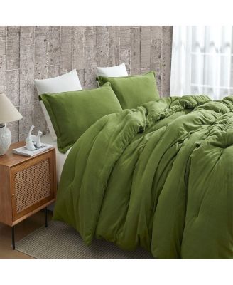 My Favorite Sweatshirt Oversized Comforter Set - Cedar Green