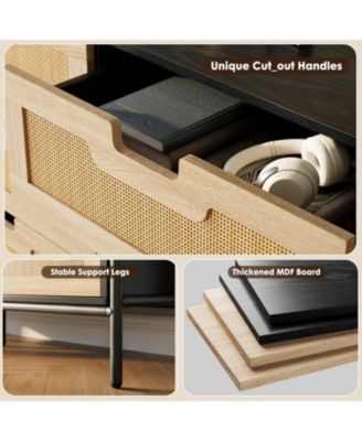 + 6-Drawer + Rattan & Wood + Farmhouse/Modern Style + Dresser