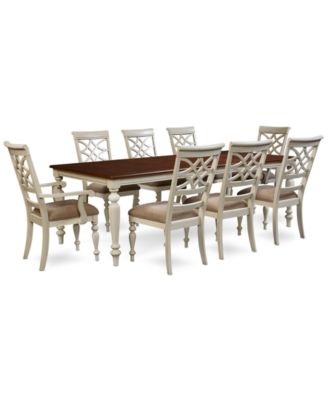 Windward 9 Pc Dining Set Dining Table 6 Side Chairs 2 Arm Chairs