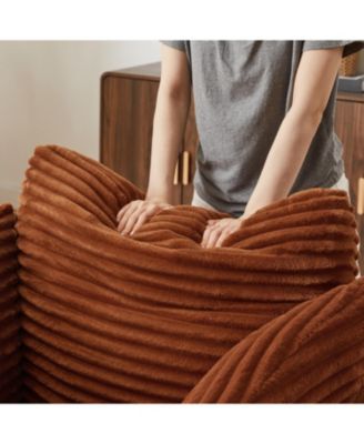 Streamdale Oversized Corduroy Chaise Lounge Sofa