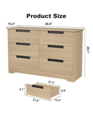6 Drawer Dresser for Bedroom