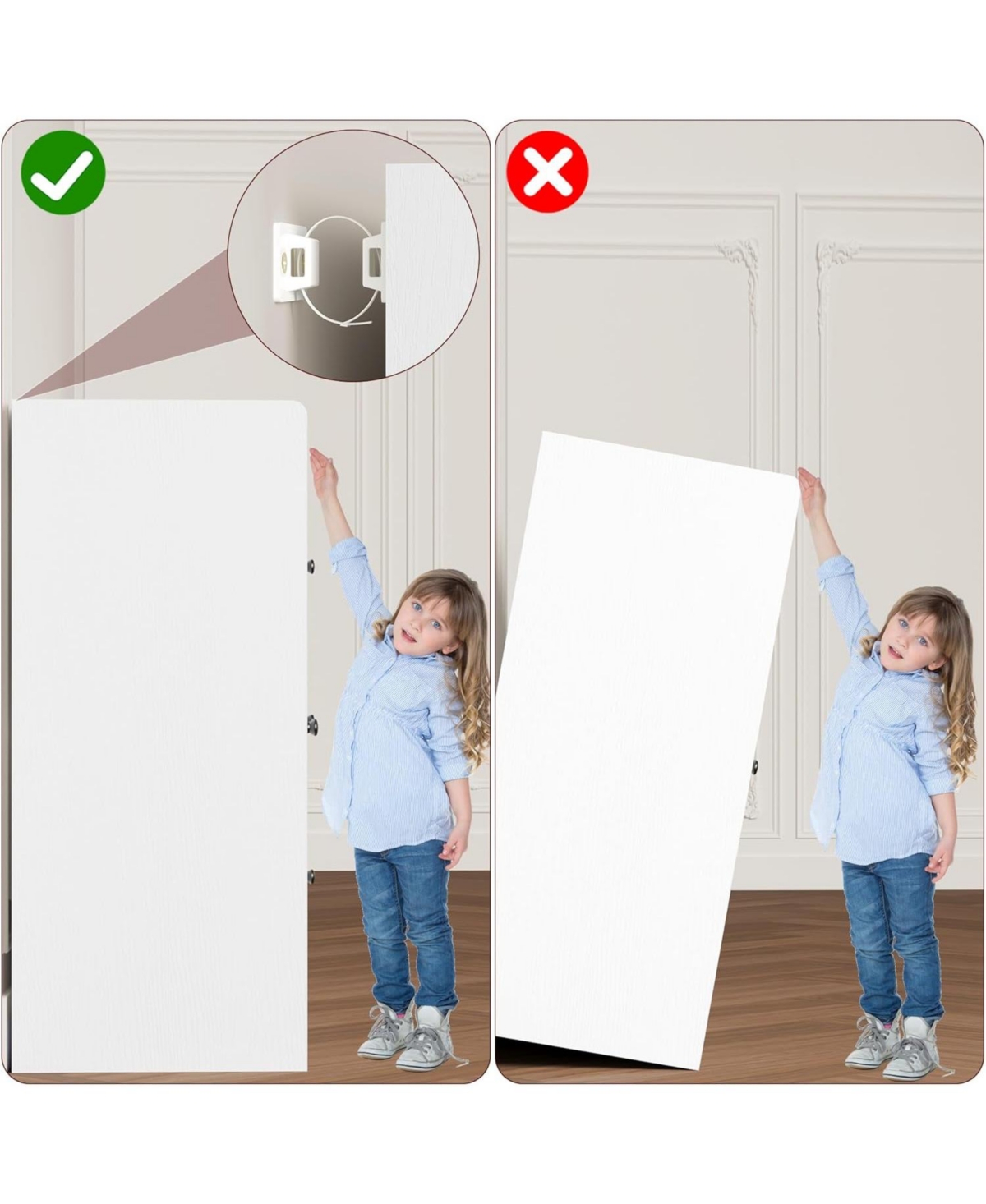 Gaomon 43" Modern Buffet Cabinet with Storage, Sideboard Kitchen Cabinet with Guardrail, Adjustable Shelves & 3 Drawers, Wood Buffet Table