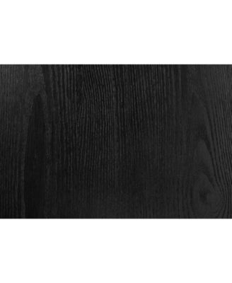 1pc Round Table Unique Cone-Shaped Base Black Color Wooden Casual Modern Dining Room Table Only