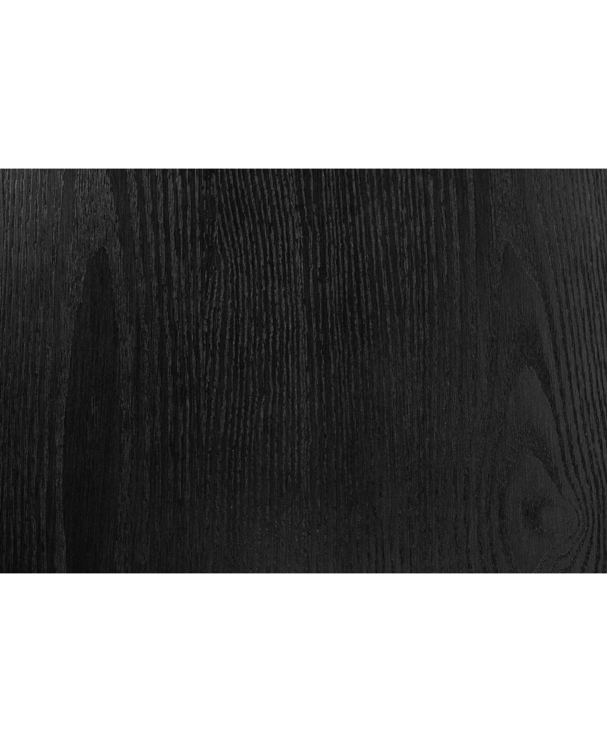 Lovmor 1pc Round Table Unique Cone-Shaped Base Black Color Wooden Casual Modern Dining Room Table Only