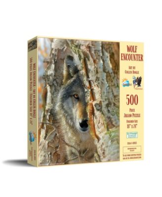 Wolf Encounter 500 piece Jigsaw Puzzle for Adults