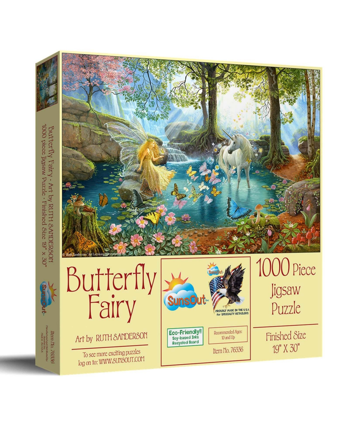 SunsOut Butterfly Fairy 1000 piece Jigsaw Puzzle for Adults