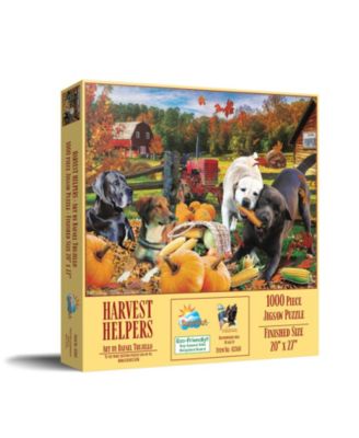 Harvest Helpers 1000 piece Jigsaw Puzzle for Adults  Thanksgiving