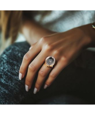 Women's 49601 Mini  Quartz 2 Hand Black Dial Watch