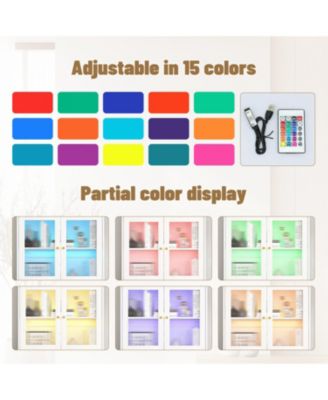 Streamdale Tech-Inspired Dome Cabinet- Snack Storage & LED Lighting