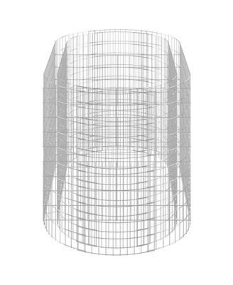 Gabion Raised Bed Silver Galvanized Iron Large Durable