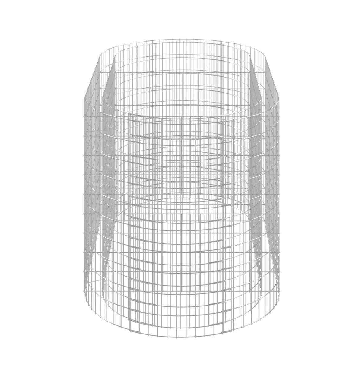 Gabion Raised Bed Galvanized Iron 78.7"x39.4"x39.4"