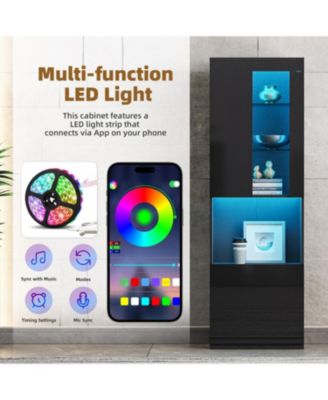 LED Storage Cabinet with Acrylic Door