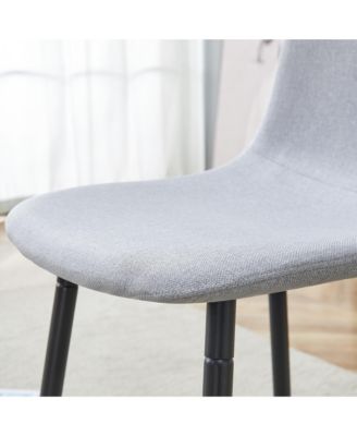 Comfortable Gray Dining Chair Set (4)