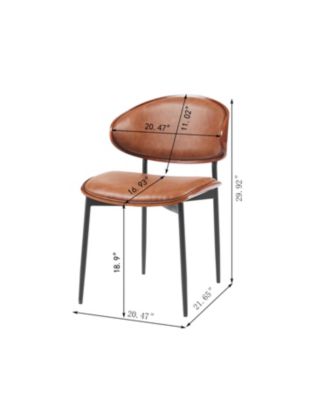 Bentwood Dining Chairs - Set of 2 Leather Seats