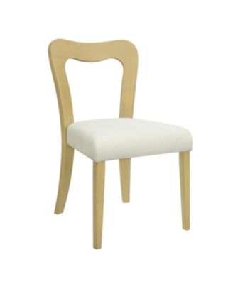 Streamdale Dining Chair Without Arm(light ash+beige) Set of 2