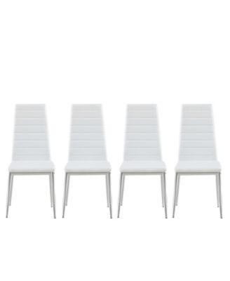 Modern PU Leather Dining Chair Set of 4