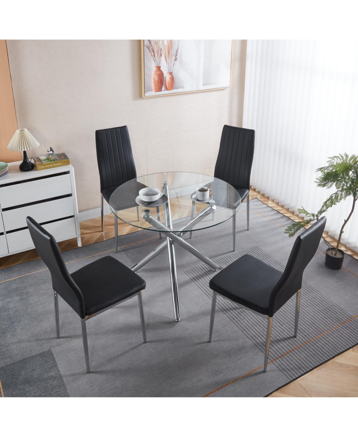 Streamdale Furniture Chair Set of 4 for Home or Office Use