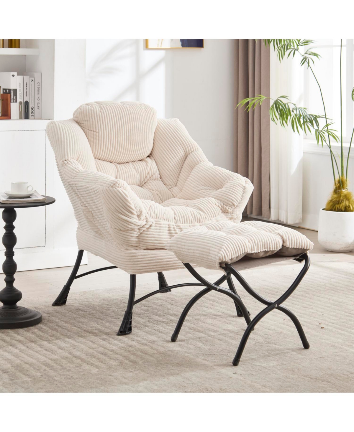 Streamdale Furniture Streamdale Lazy Chair with Ottoman