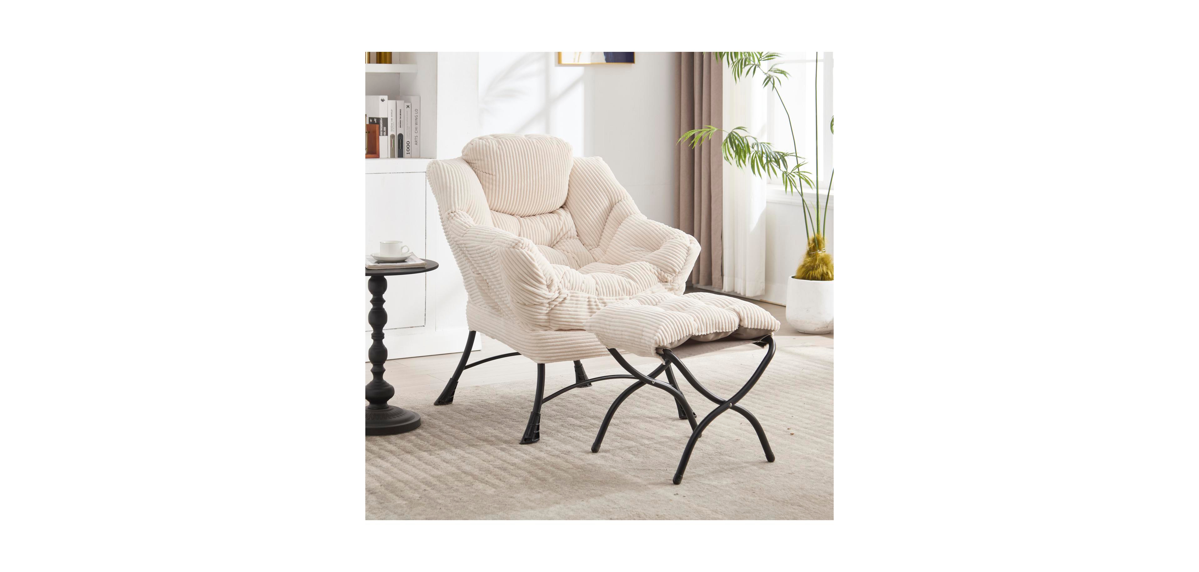 Streamdale Furniture Streamdale Lazy Chair with Ottoman