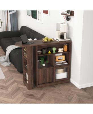  Rotating Bar Cabinet with Ample Storage