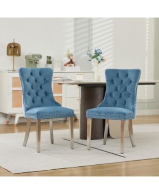 Velvet Dining Chair with Chrome Legs