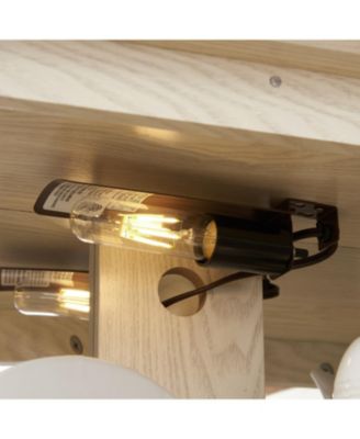 Lighted Curio Cabinet with Glass Doors & Adjustable Shelves - White