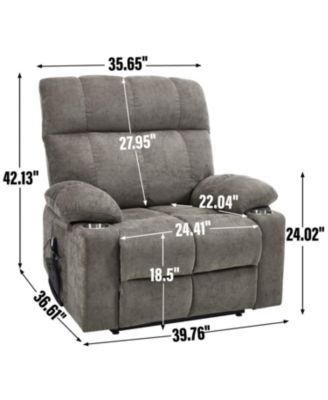 Brown Power Lift Recliner Massage Chair
