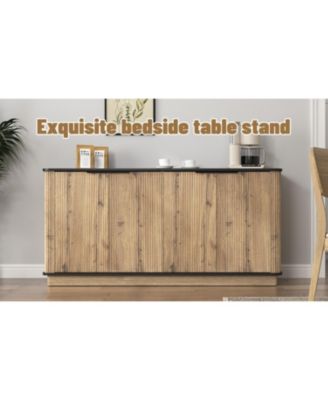 MDF Sideboard TV & Tableware Storage (55" x 15.7" x 29.6")