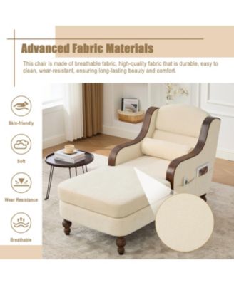 Oversized Chaise Lounge Indoor Sofa Bed