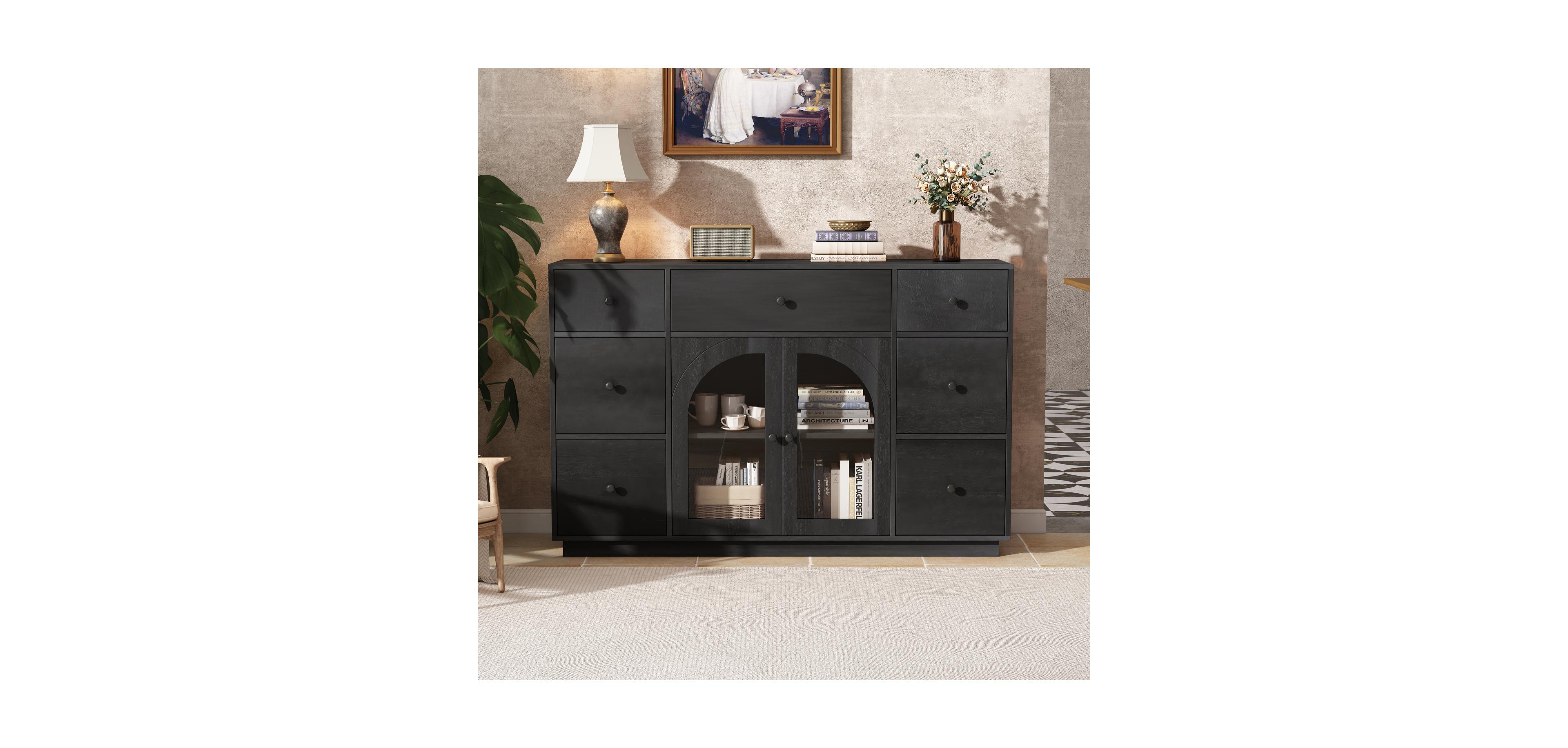 Streamdale Furniture 2-Door 7-Drawer Storage Cabinet