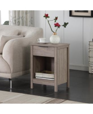 Nightstand with Drawer & Shelf