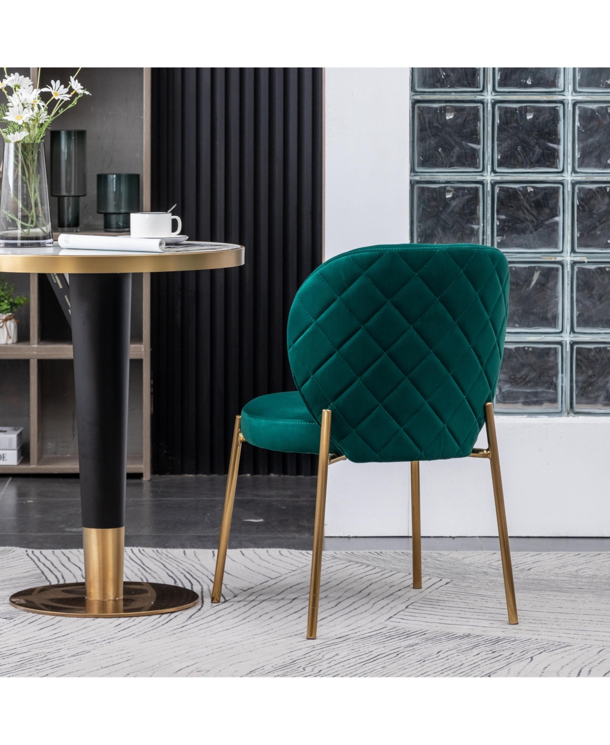 Streamdale Furniture White Round Dining Set with 2 Chairs