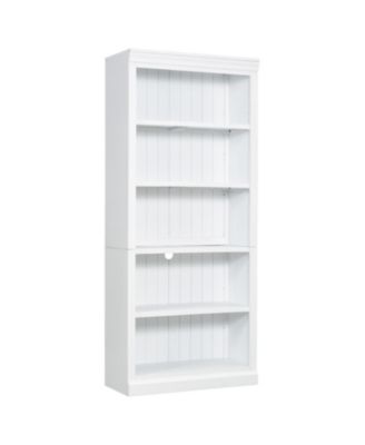 83" Wood Bookcase with Light 5-Tier Adjustable Shelves