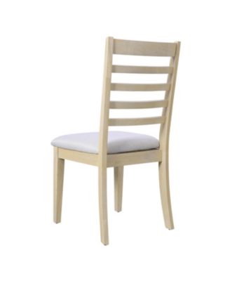 Farmhouse Extendable Dining Set with 6 Upholstered Chairs