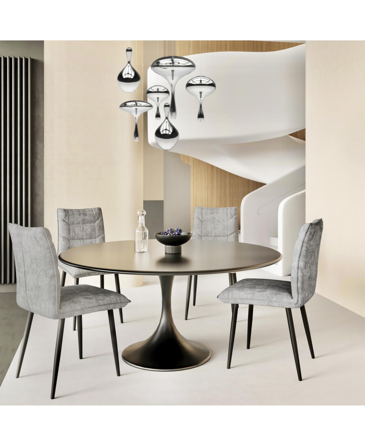 Streamdale Furniture Velvet Dining Chairs