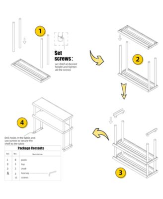 Double Overshelf 2 Tier Stainless Steel 12x36"
