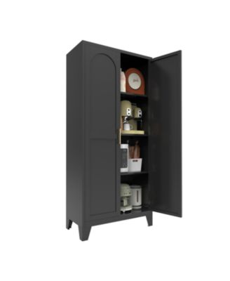 61" Metal Storage Cabinet with Adjustable Shelves