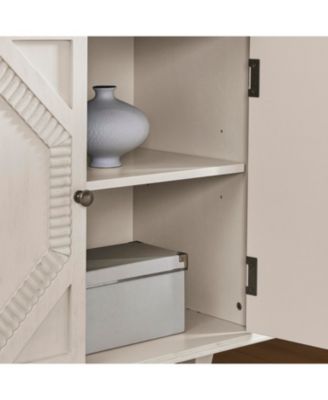 Retro Wooden Sideboard Buffet Cabinet - Antique White