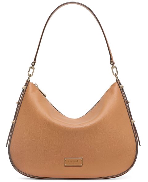 Женская большая сумка на плечо kate spade new york Liv из зернистой кожи, цвет: Biscotti