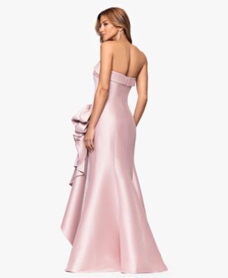 Women's Gathered Strapless Gown