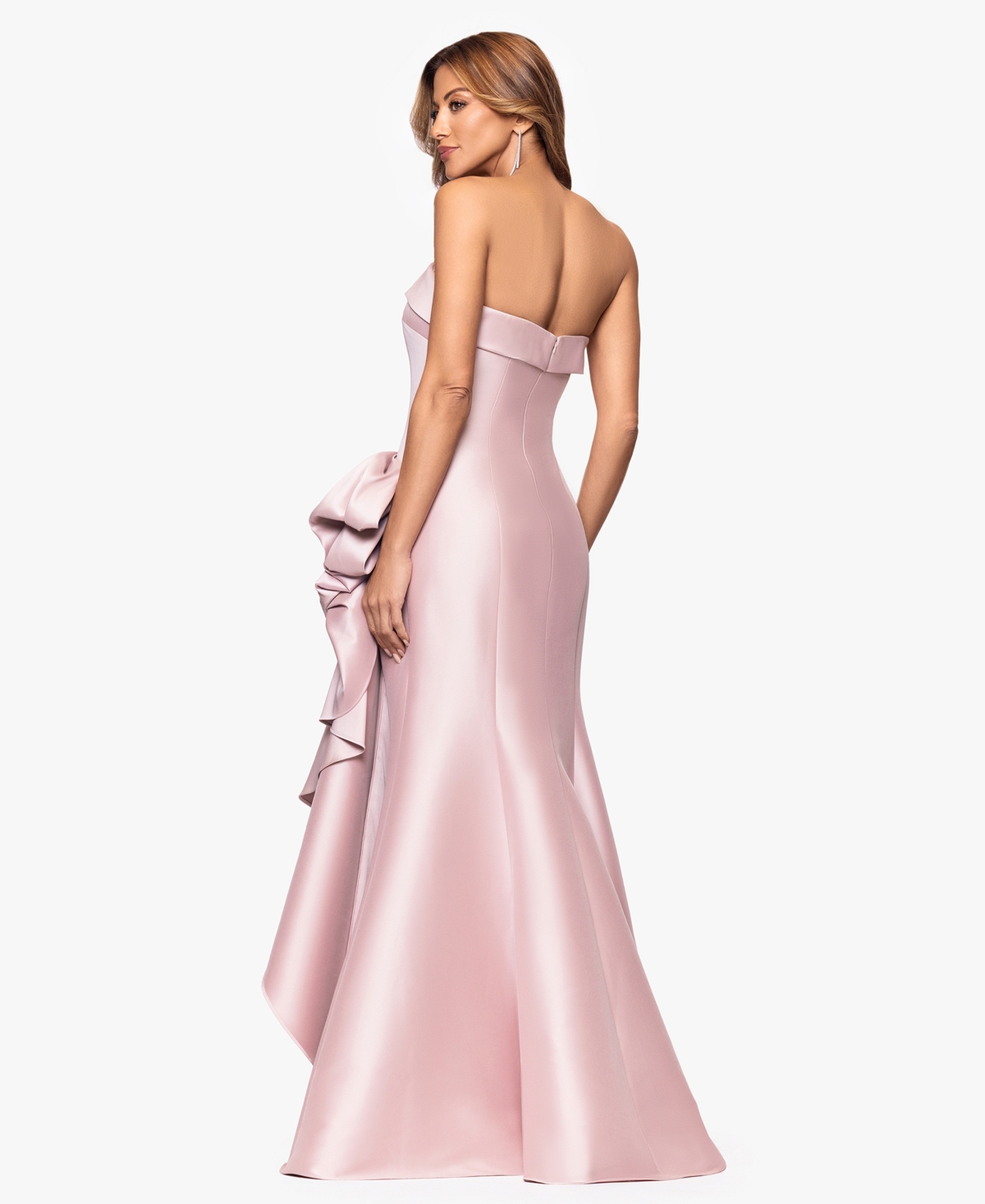 Xscape Women's Gathered Strapless Gown