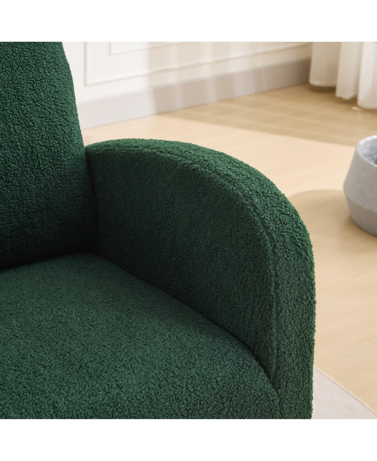 Streamdale Furniture Sherpa Glider Rocking Chair - Nursery/Living Room