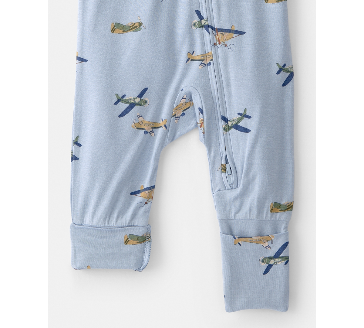 Carter's Baby Boys' Plane Print 2-Way Zip Sleep and Play Pajama