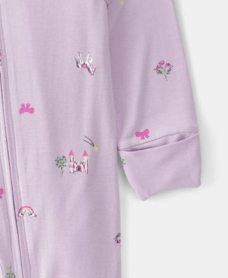 Baby Girls' Fairytale 2-Way Zip Sleep and Play Pajama
