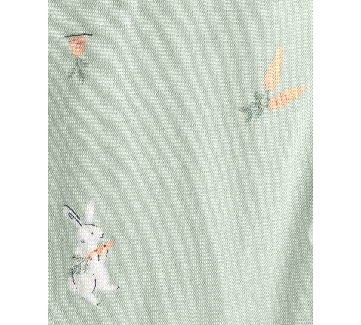Carter's Baby Boys' or Baby Girls' Easter Bunny Print 2-Way Zip Sleep and Play Pajama