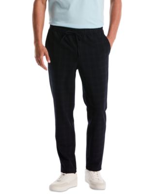 Men's Solid Slim-Fit Flat Front Pants