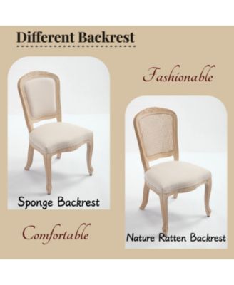 Streamdale French Country Upholstered Dining Chairs, Set of 2