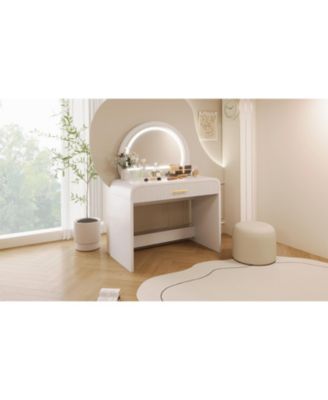 Streamdale 39" Lighted Mirror Vanity Table with Drawer