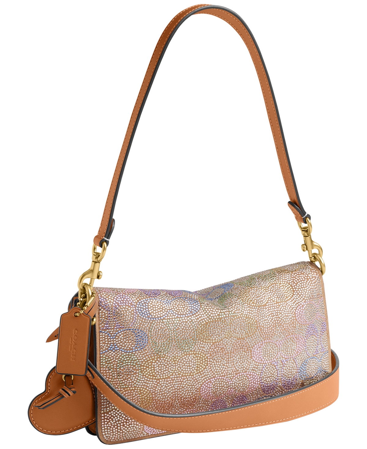 Coach Crystal Signature Suede Small Tabby Shoulder Bag 26